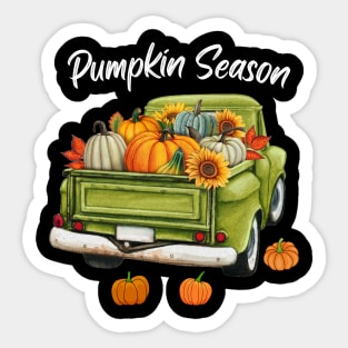 Pumpkin Season Autumn Fall Halloween Thanksgiving Sticker